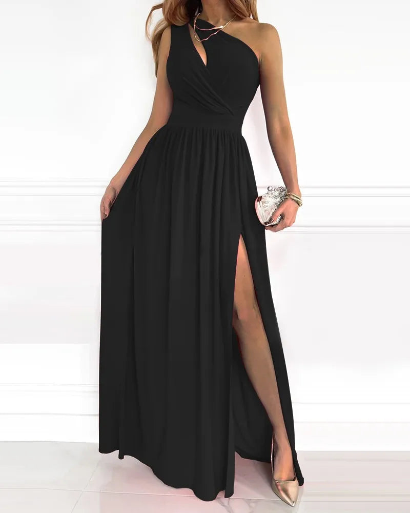 Asymmetrical Elegant Maxi Dress